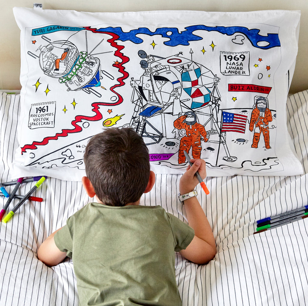 Kibakids - space explorer pillowcase