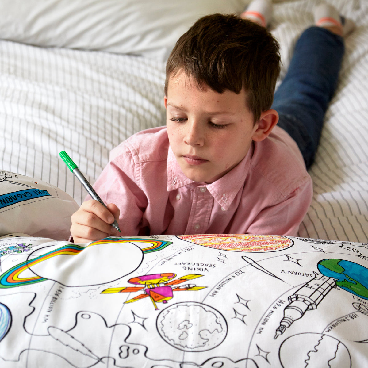 Kibakids - space explorer pillowcase