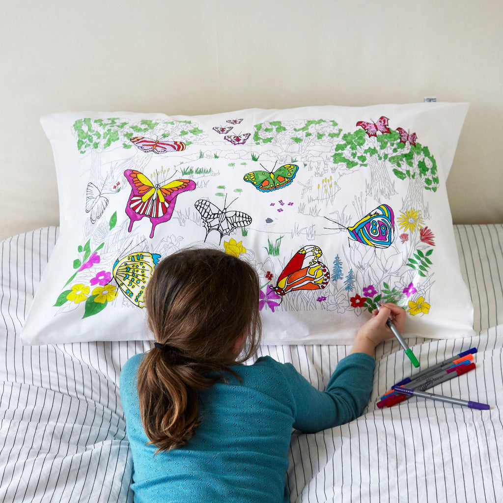 Kibakids - butterfly pillowcase