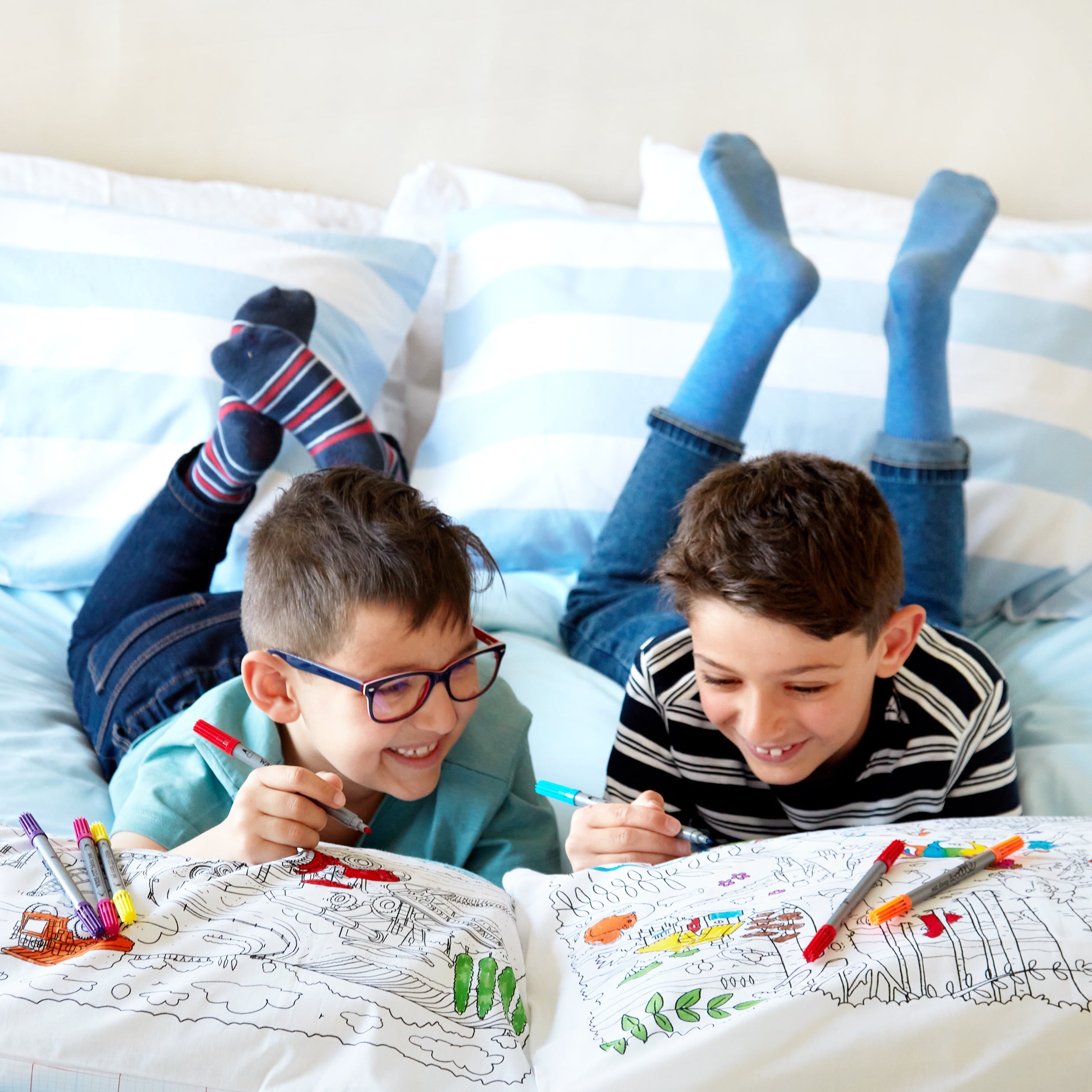 Kibakids - cars, trucks & tractors pillowcase