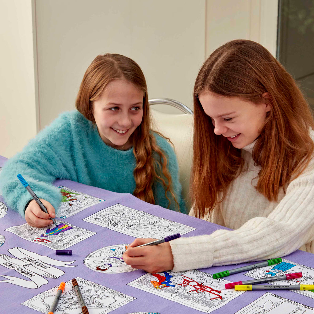 Kibakids - heroines of history tablecloth or wall-hanging