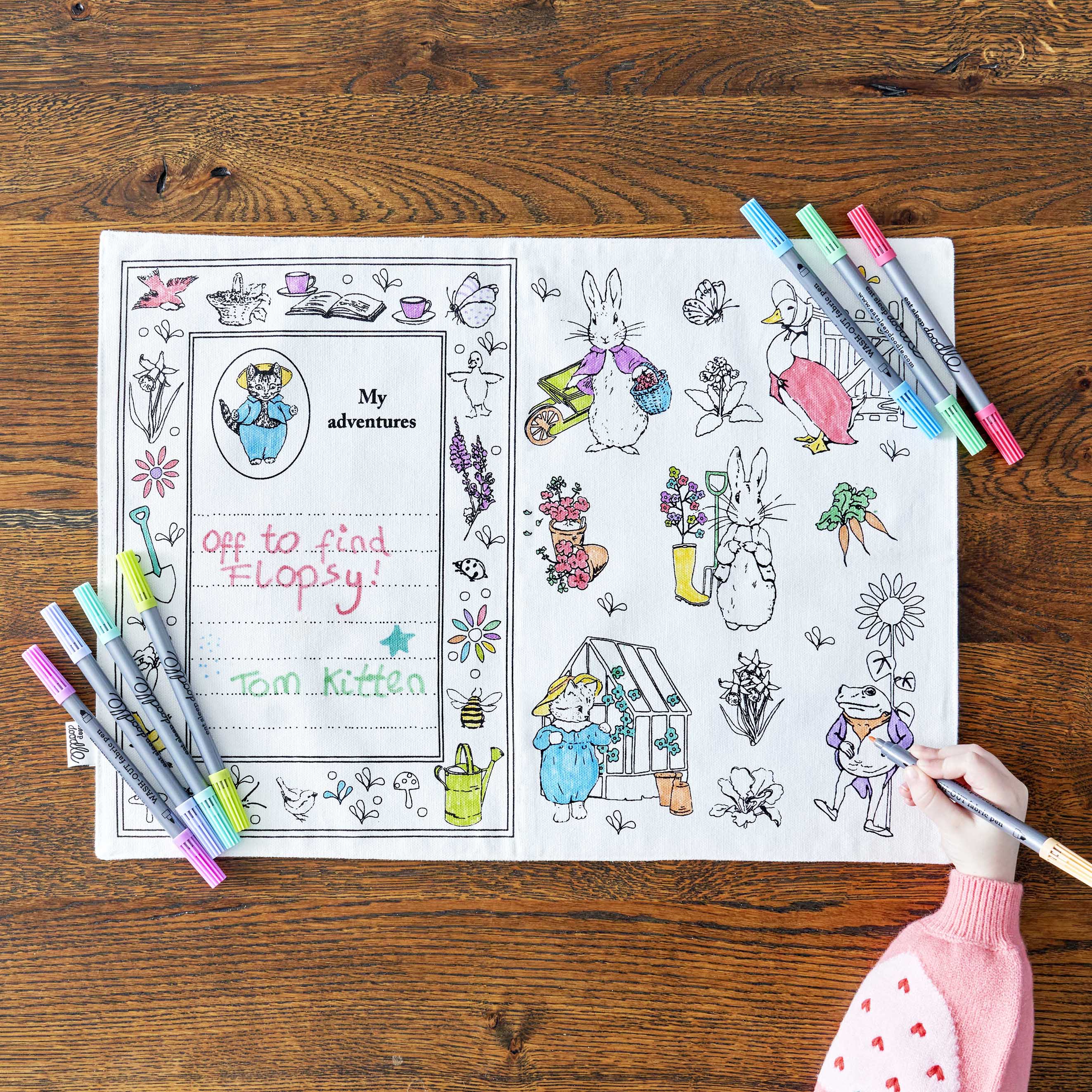 Kibakids - Tom Kitten™ Reusable Colour-In Placemat for Kids
