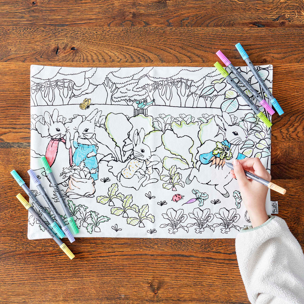 Kibakids - Peter Rabbit™ Reusable Colour-In Placemat for Kids