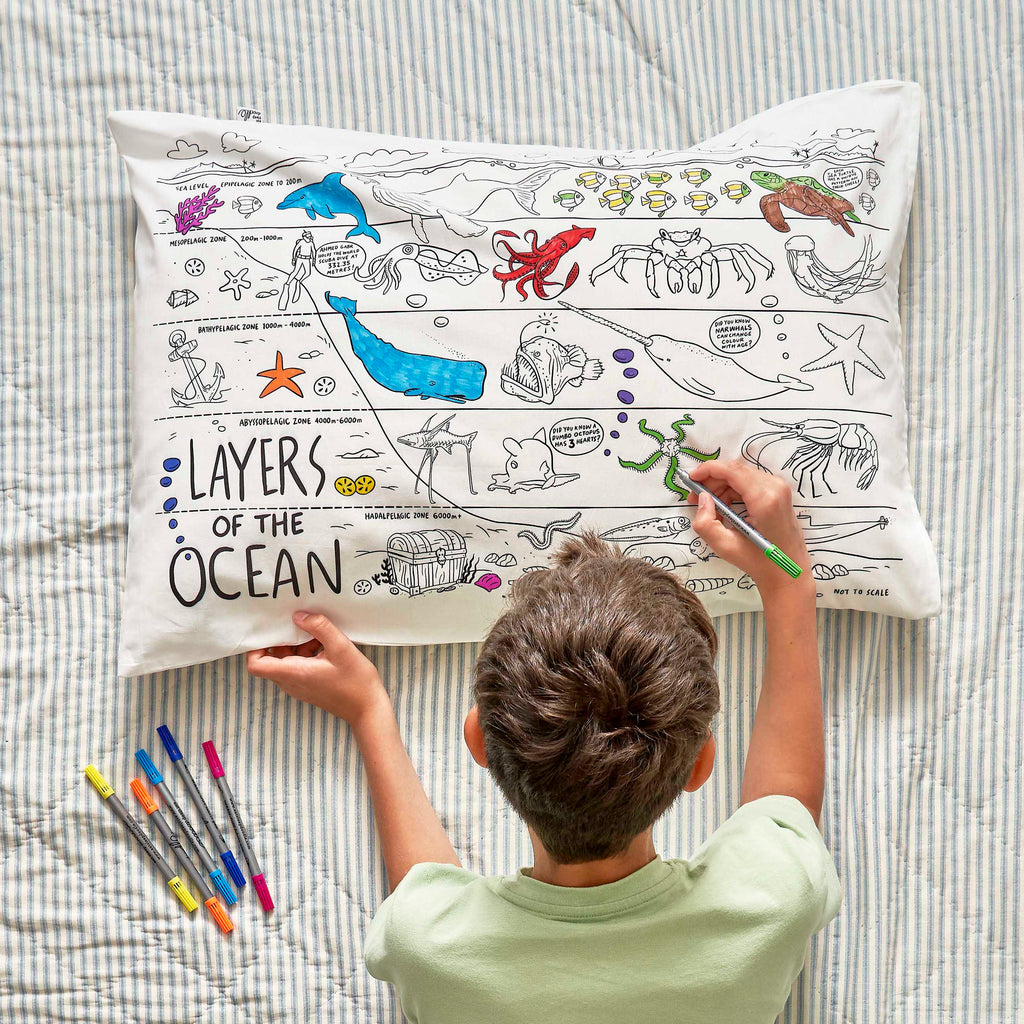 Kibakids - under the sea pillowcase