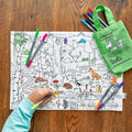 Kibakids - Woodland Reusable Colour-In Placemat for Kids