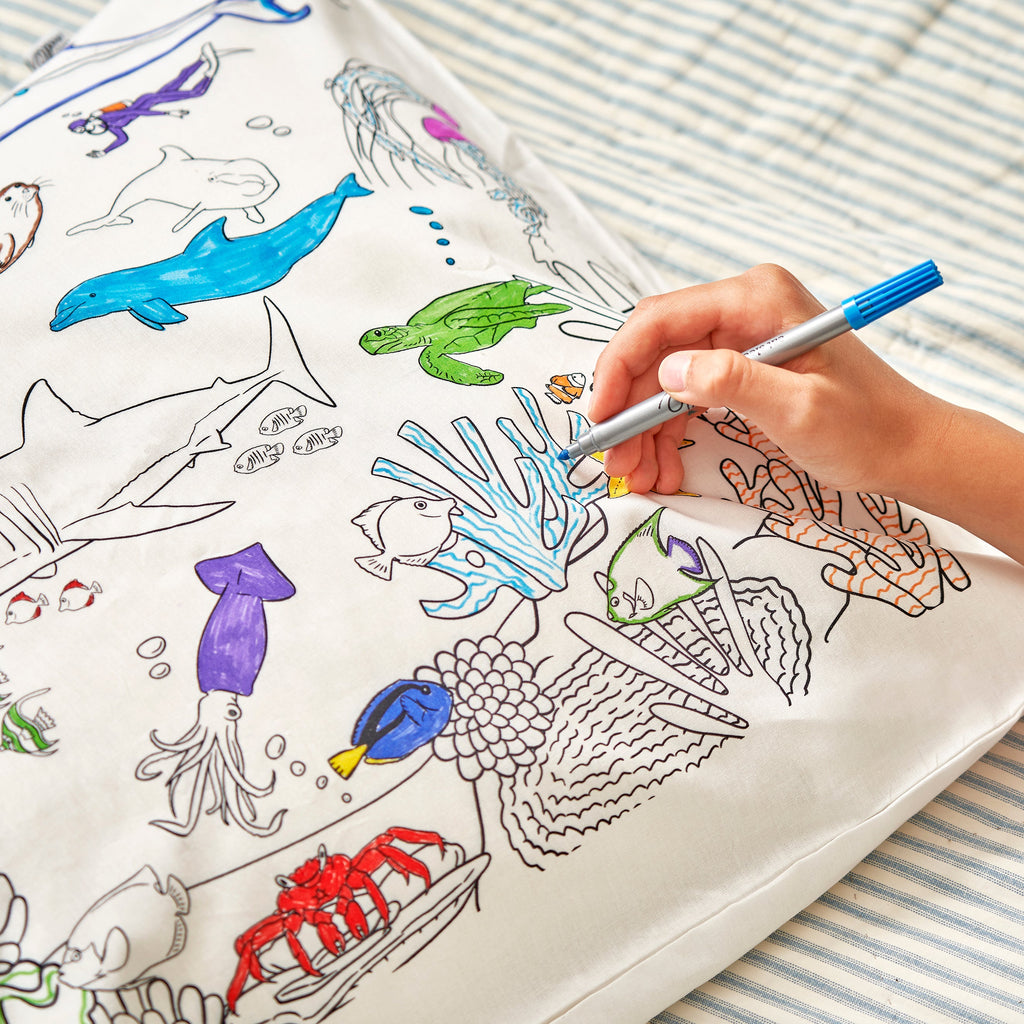 Kibakids - under the sea pillowcase