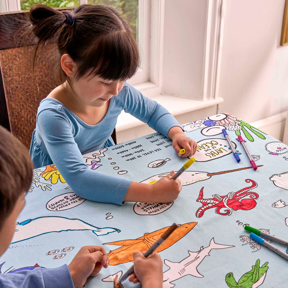 Kibakids - under the sea tablecloth
