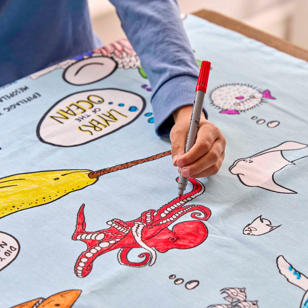 Kibakids - under the sea tablecloth