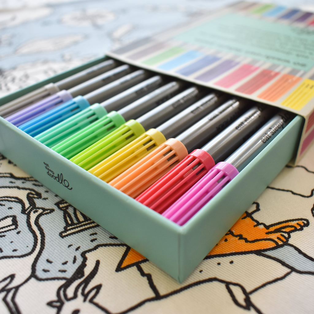 Kibakids - artist set of 20 wash-out pens