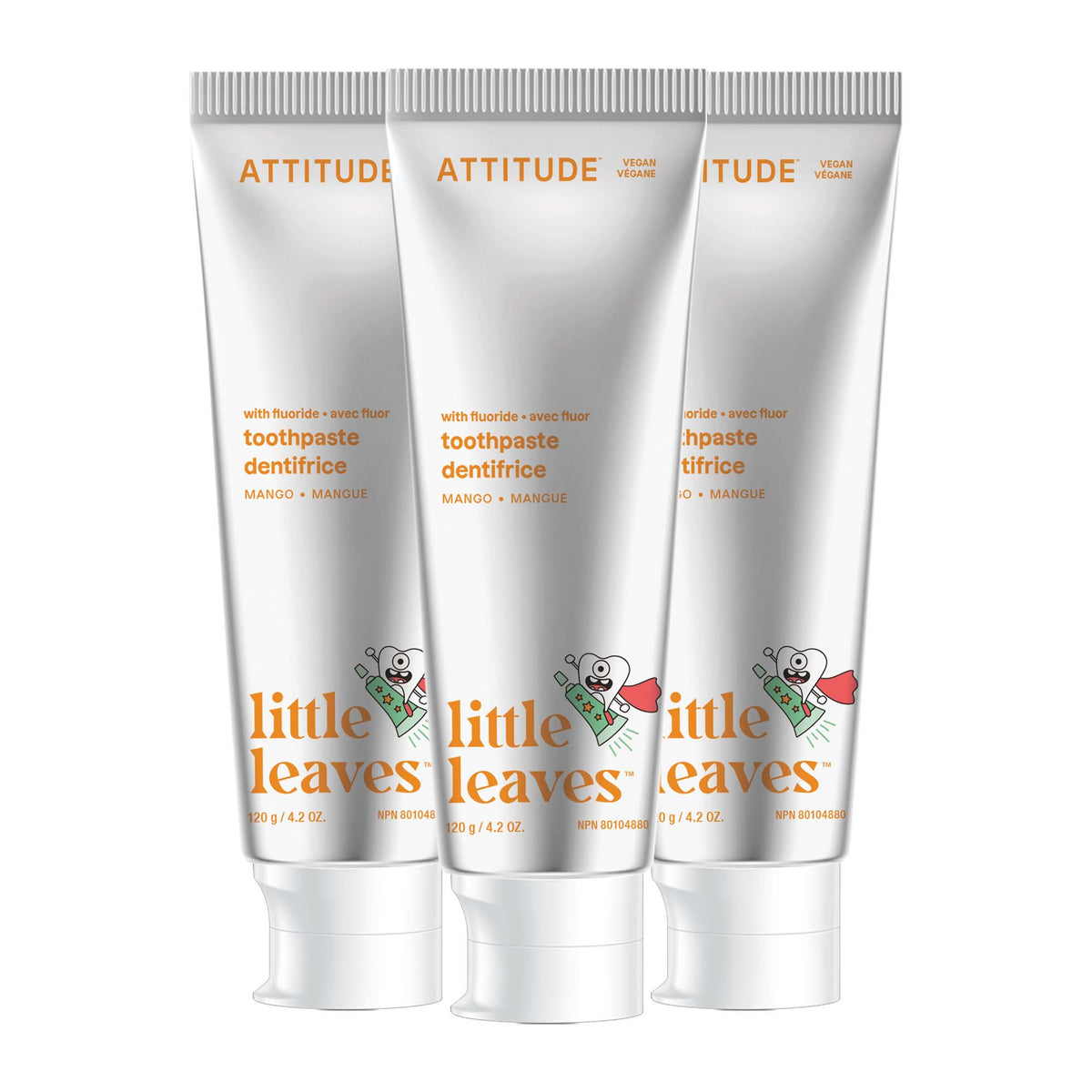 Kids Fluoride Toothpaste 3-Pack