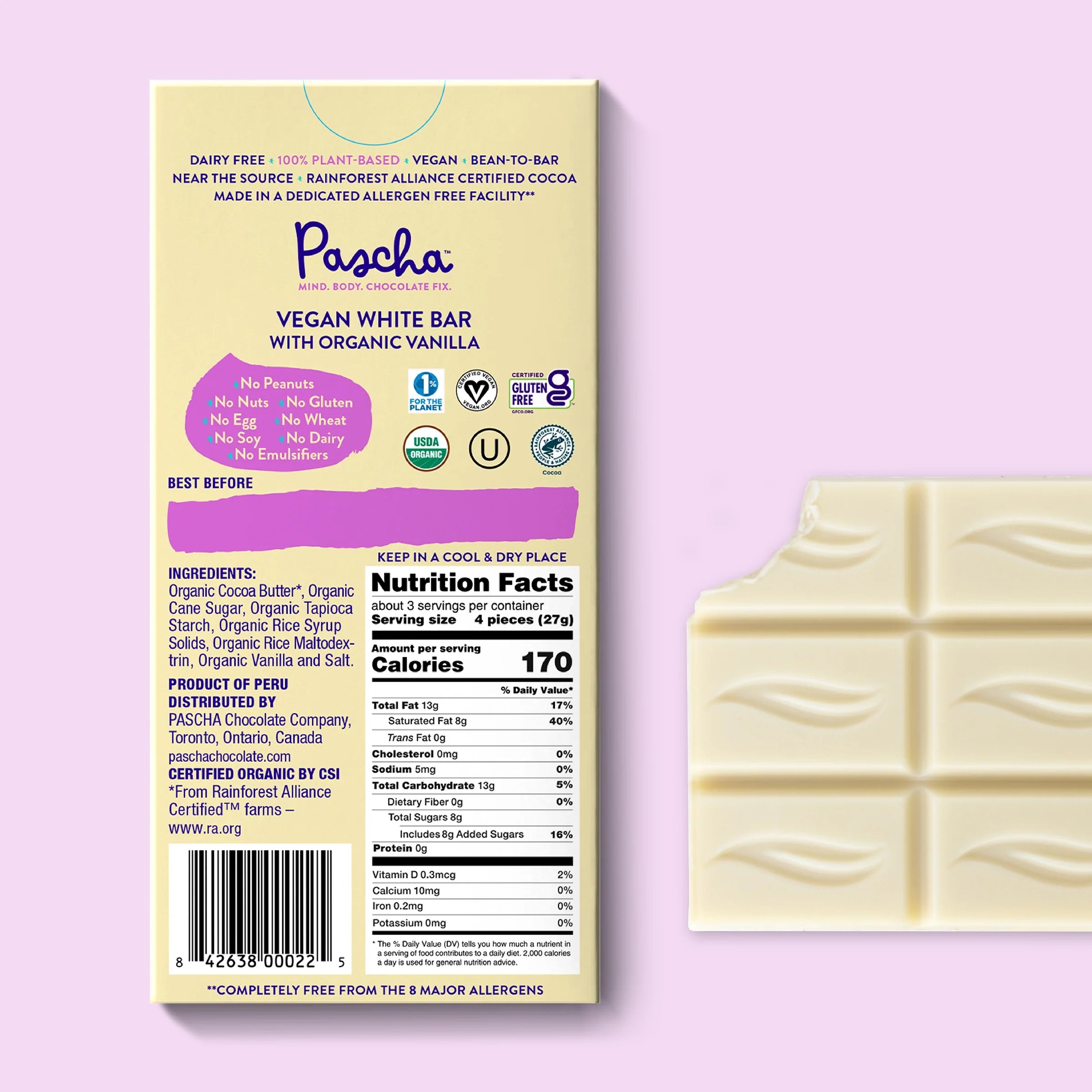 Shavelo - Organic Vegan White Bar (10 Bar Pack)