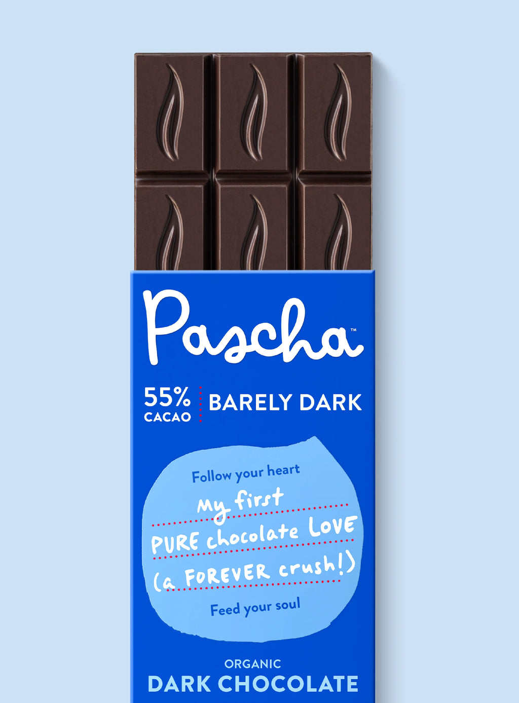 Shavelo - 55% Cacao Organic Vegan Dark Chocolate Bar (10 Bar Pack)