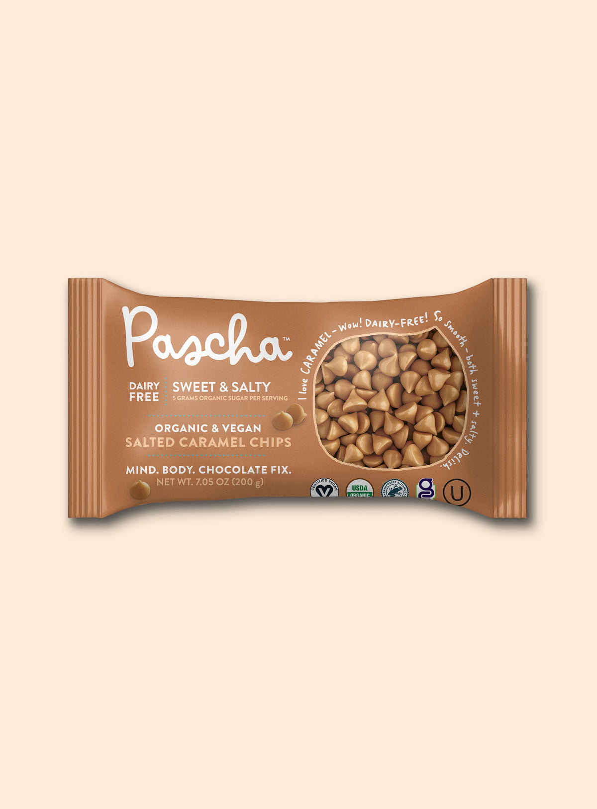 Shavelo - NEW! Organic & Vegan Salted Caramel Baking Chips (8 Bags)