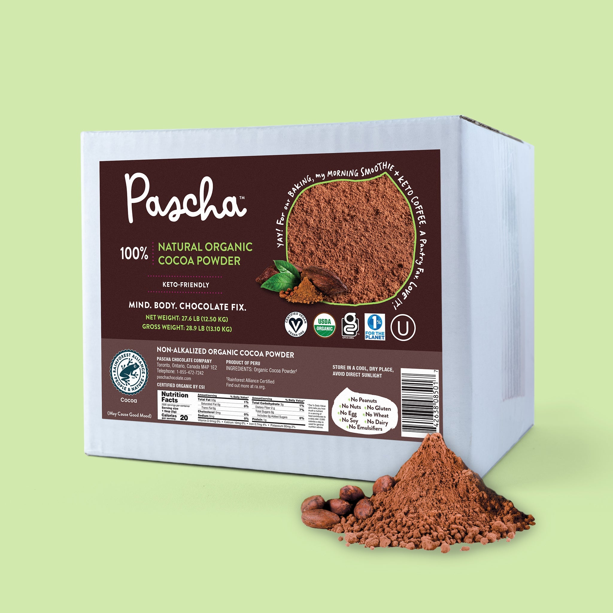 Shavelo - Bulk Keto Cocoa Powder - Natural, Organic, Sugar Free