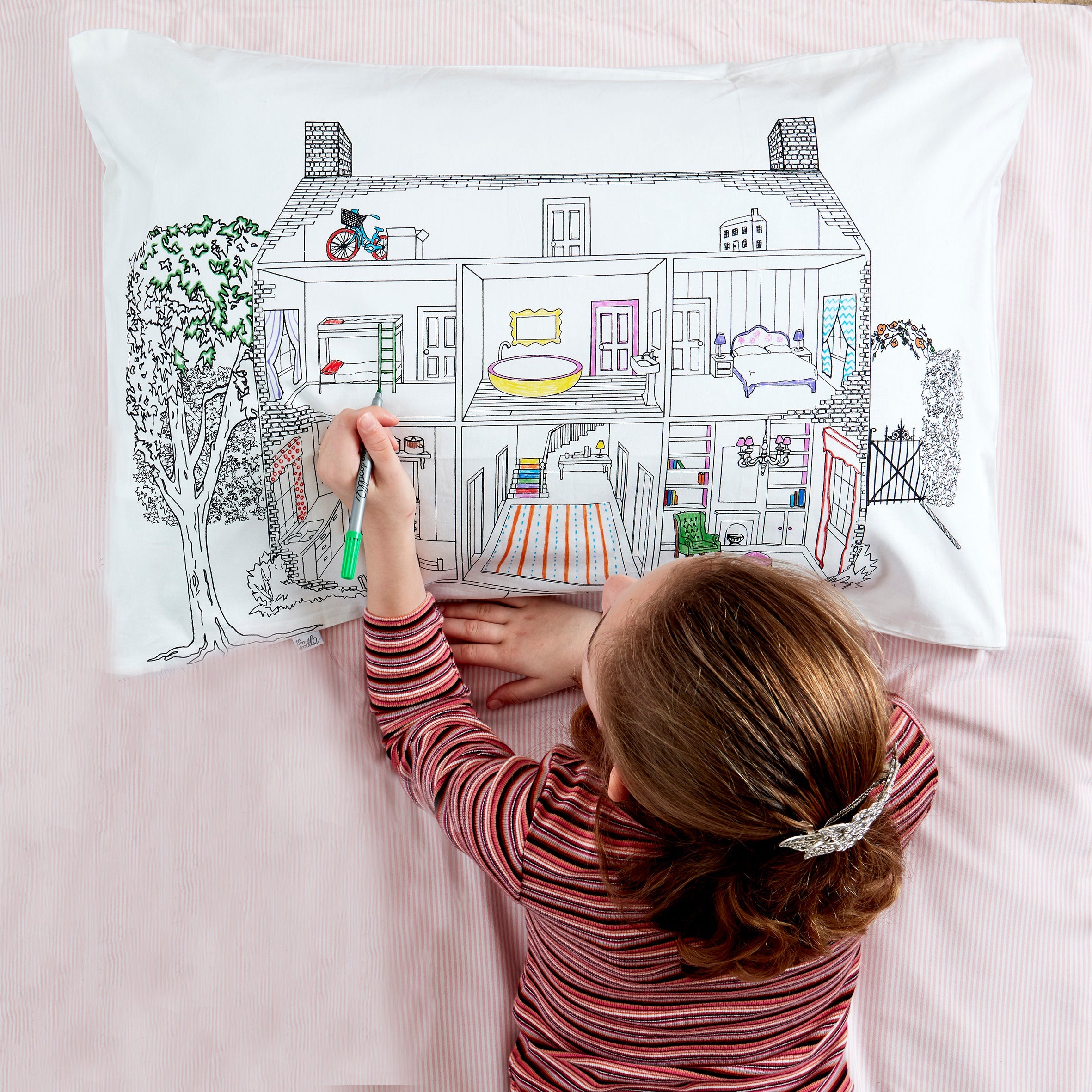 Kibakids - ultimate sleepover bundle - colour your own pillowcase