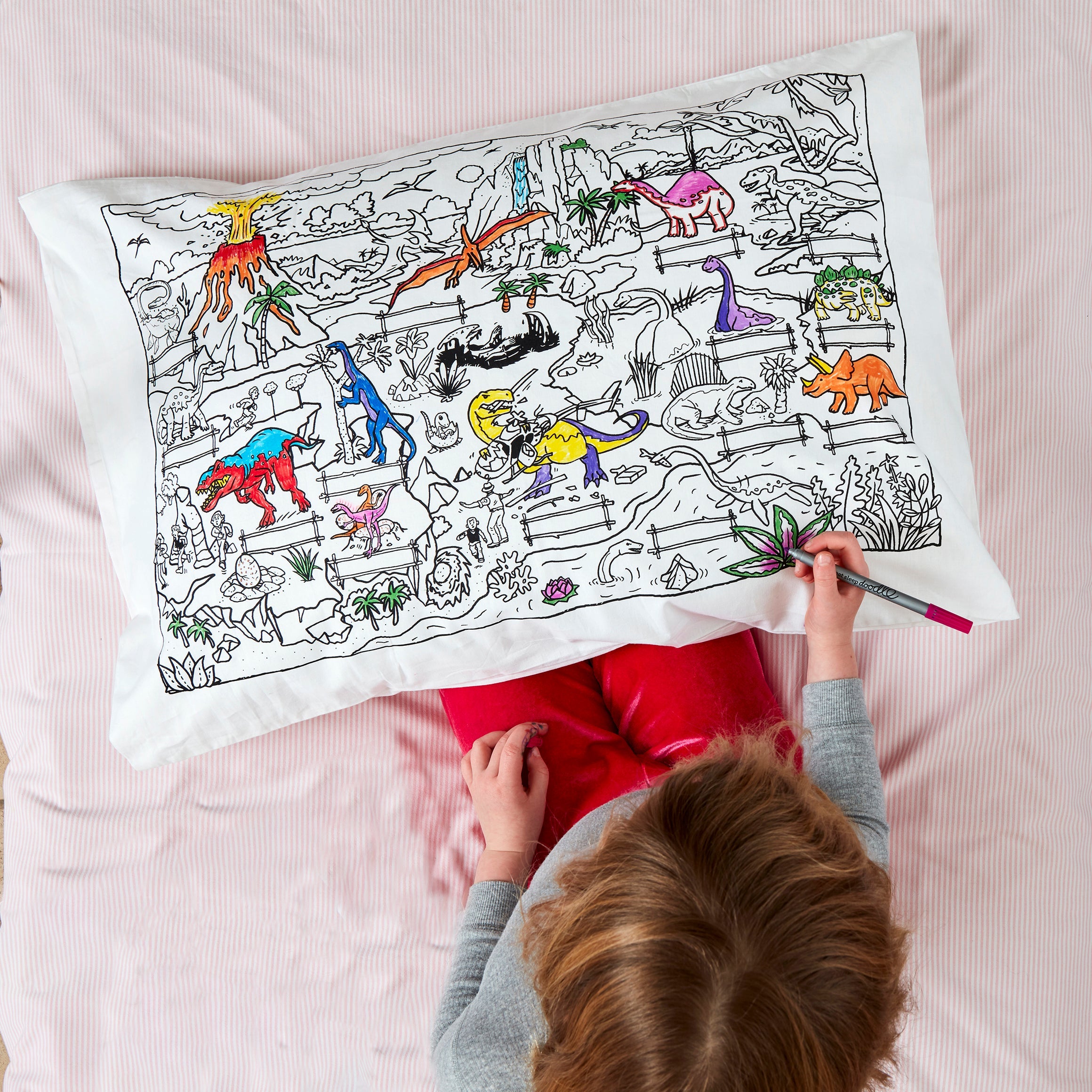 Kibakids - dinosaur pillowcase