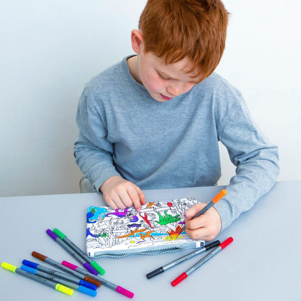 Kibakids - dinosaur pencil case - party pack of 10
