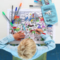 Kibakids - dinosaur placemat to go - party pack of 10