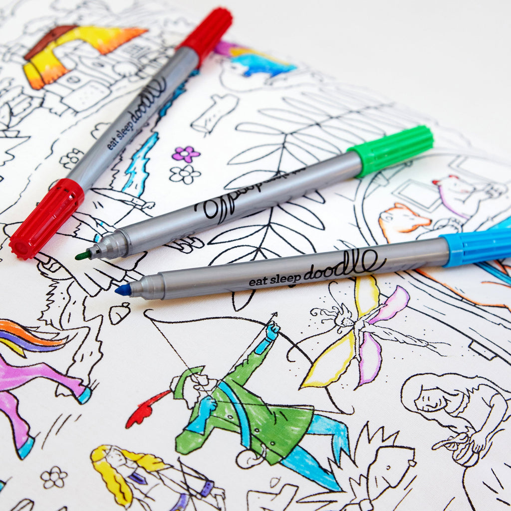 Kibakids - doodle wash-out pen set: classic colours