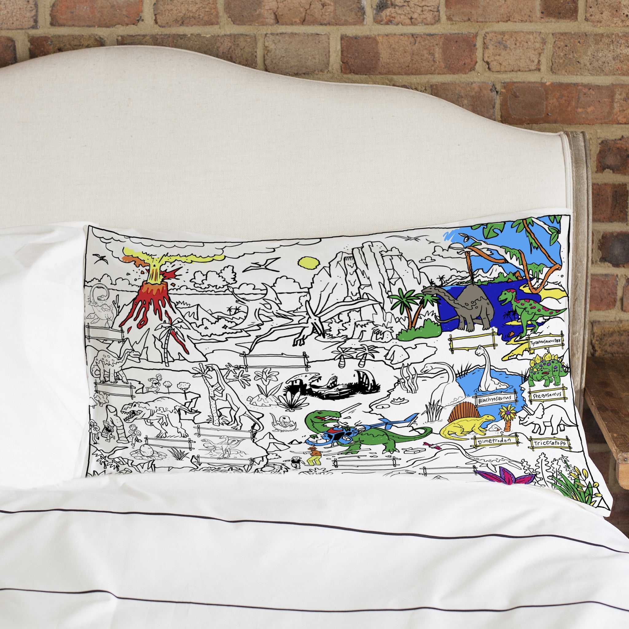 Kibakids - dinosaur pillowcase