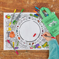 Kibakids - Garden, Grow, Eat! Reusable Colour-In Placemat for Kids