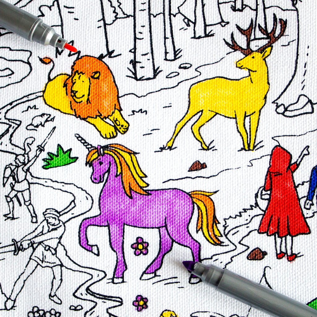Kibakids - fairytale placemat to go - party pack of 10