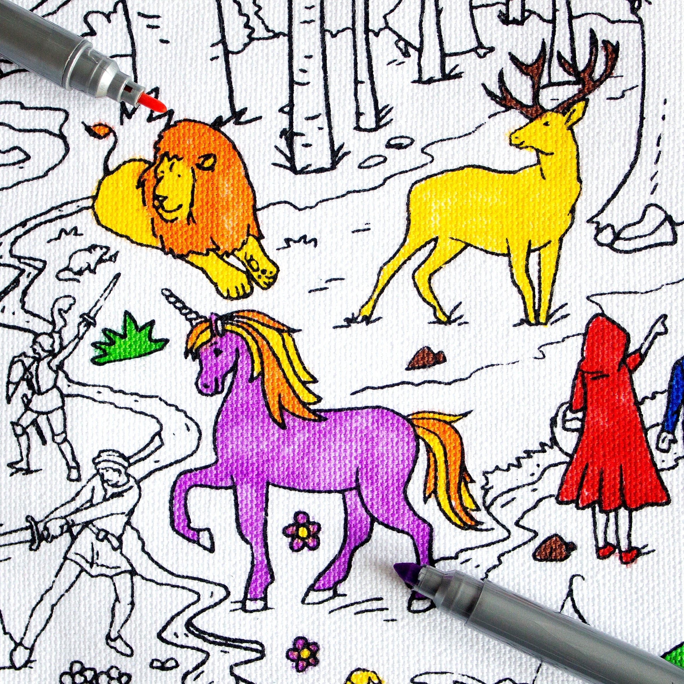 Kibakids - fairytale placemat to go - party pack of 10