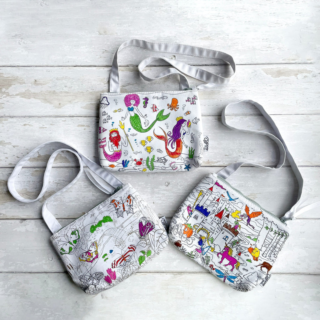 Kibakids - colour your own crossbody bag bundle