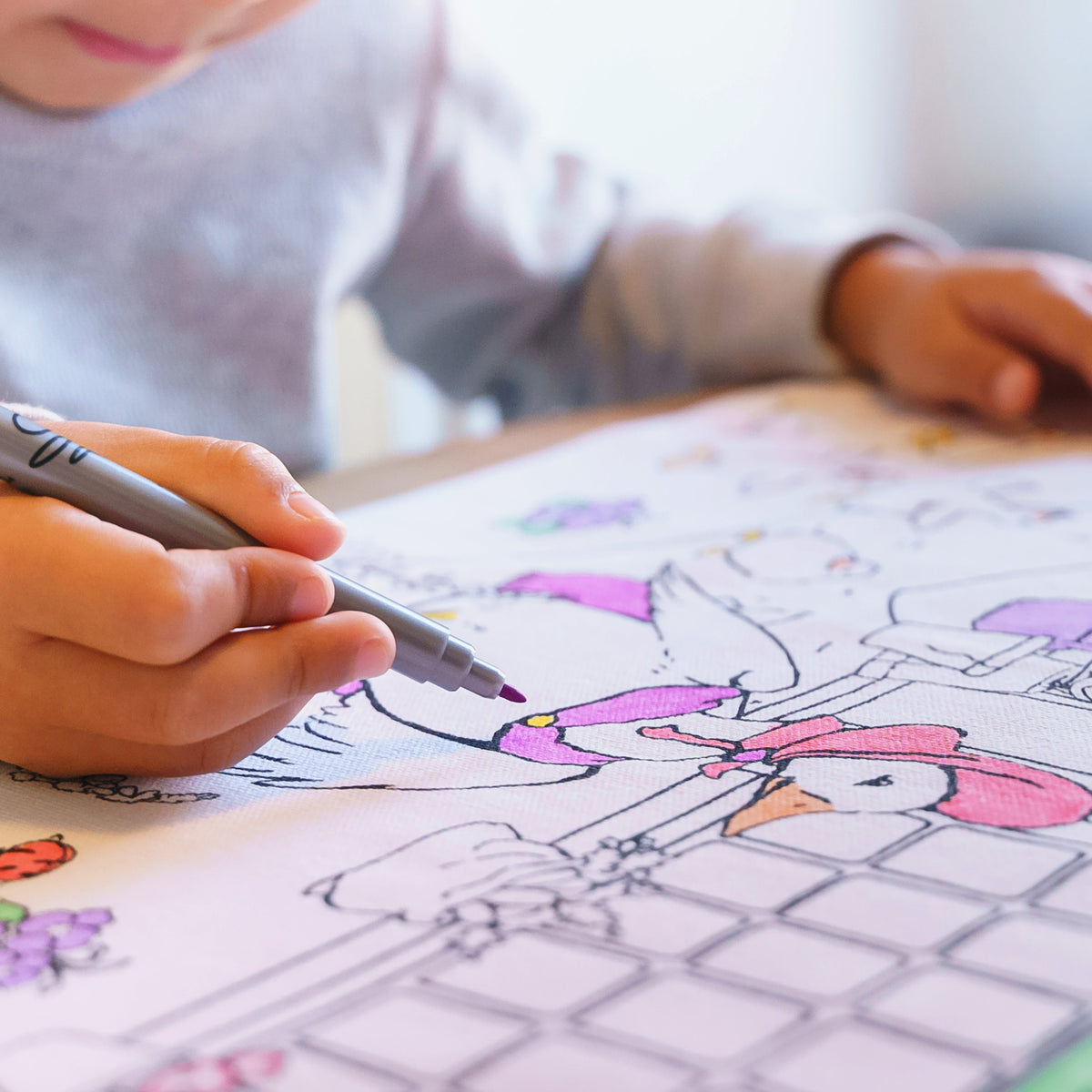 Kibakids - Jemima Puddle-Duck™ Reusable Colour-In Placemat for Kids