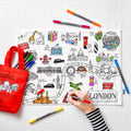 Kibakids - London Reusable Colour-In Placemat for Kids