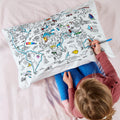 Kibakids - world map pillowcase
