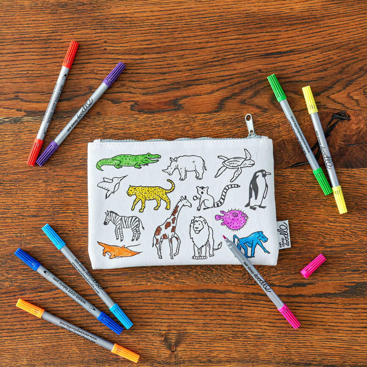 Kibakids - world map pencil case - party pack of 10