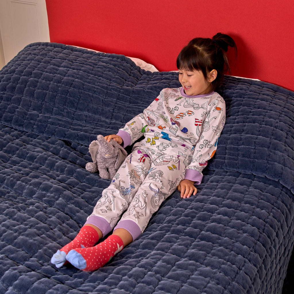 Kibakids - mermaid colour in pyjamas