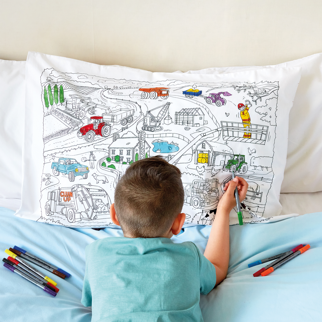 Kibakids - ultimate sleepover bundle - colour your own pillowcase