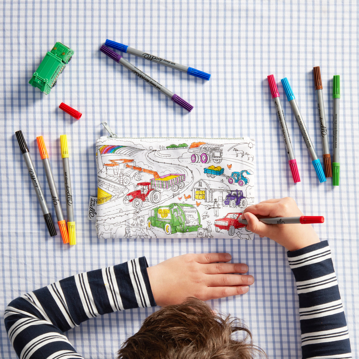 Kibakids - cars, trucks & tractors colour in bundle