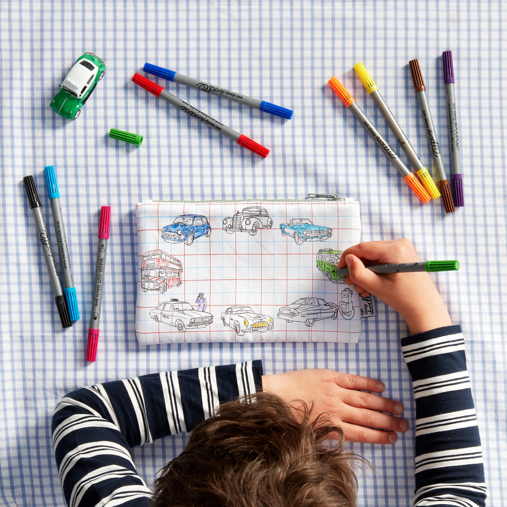 Kibakids - cars, trucks & tractors pencil case