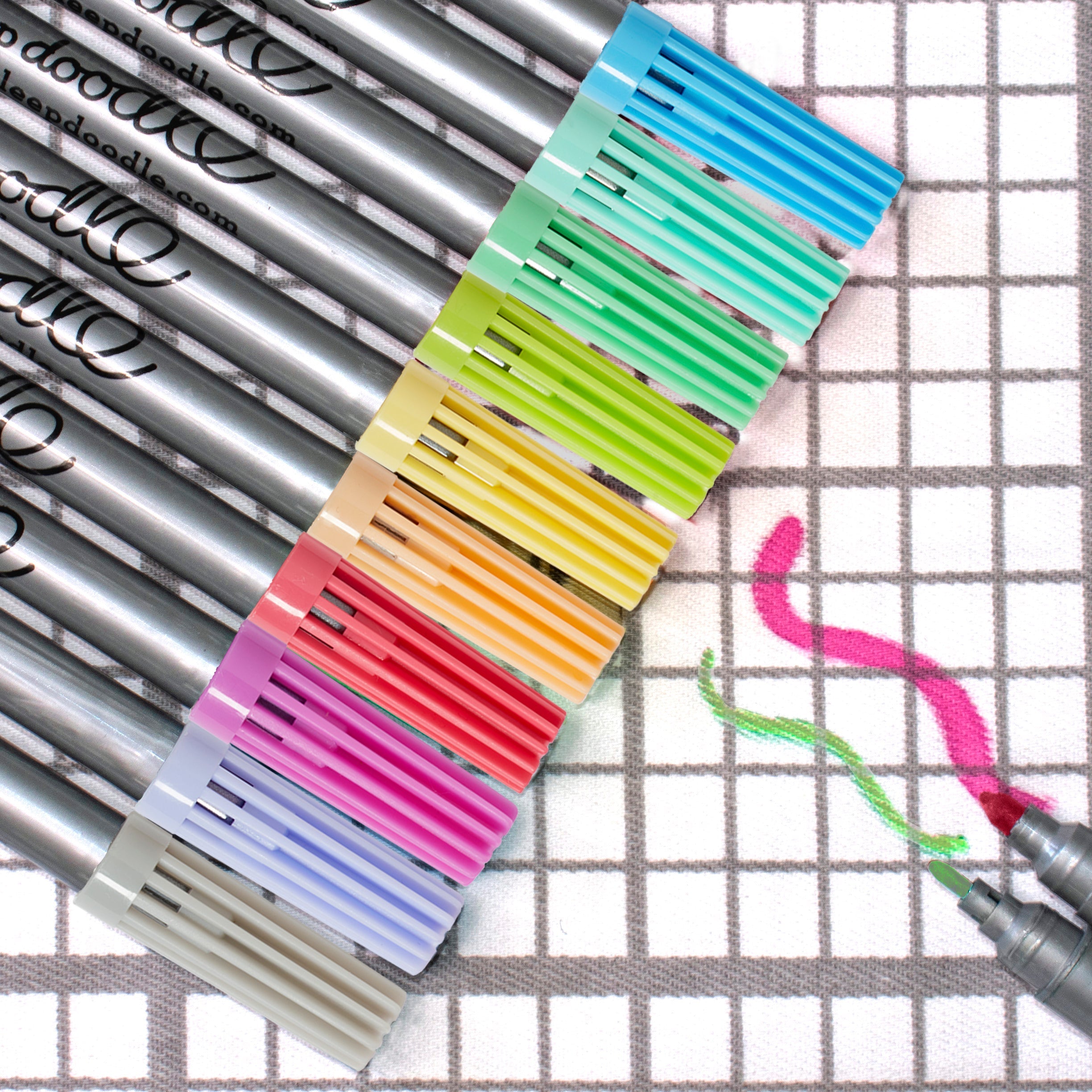 Kibakids - doodle wash-out pen set: pastel edition