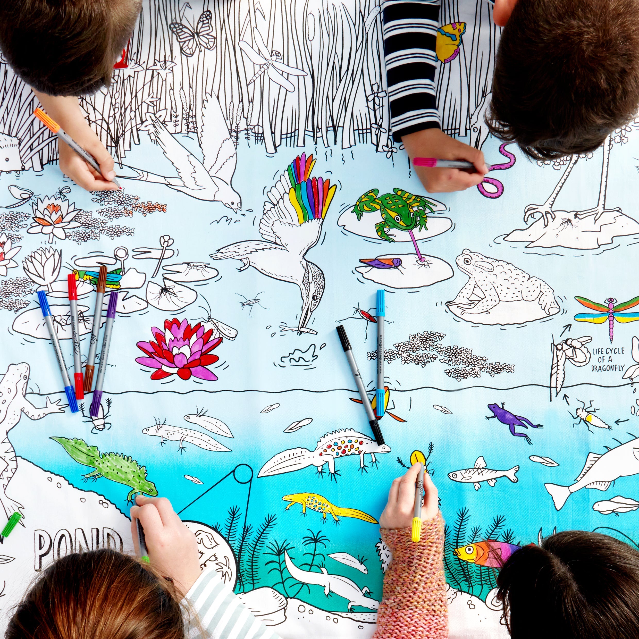 Kibakids - nature & wildlife tablecloth