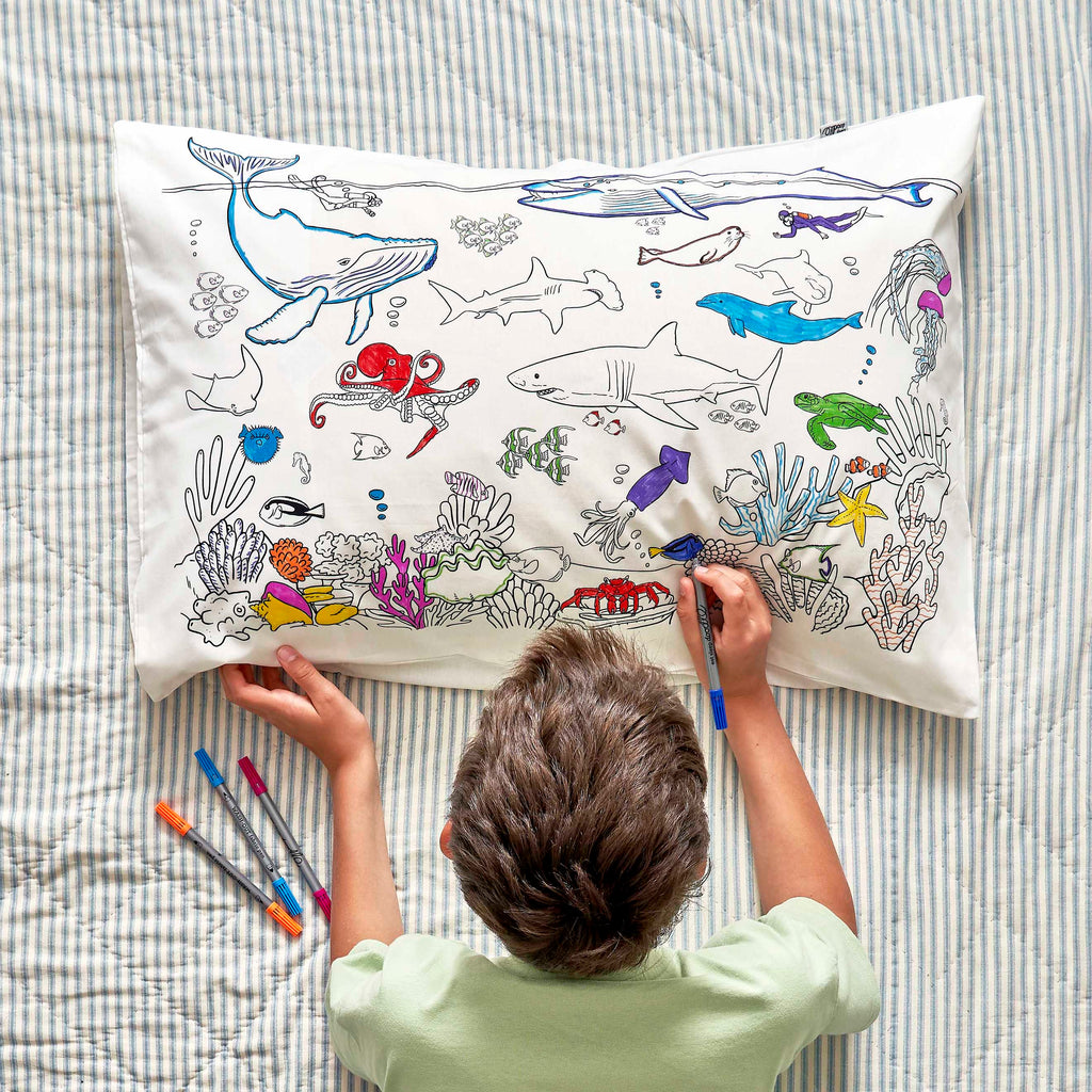 Kibakids - ultimate sleepover bundle - colour your own pillowcase