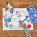 Kibakids - space explorer placemat to go - party pack of 10