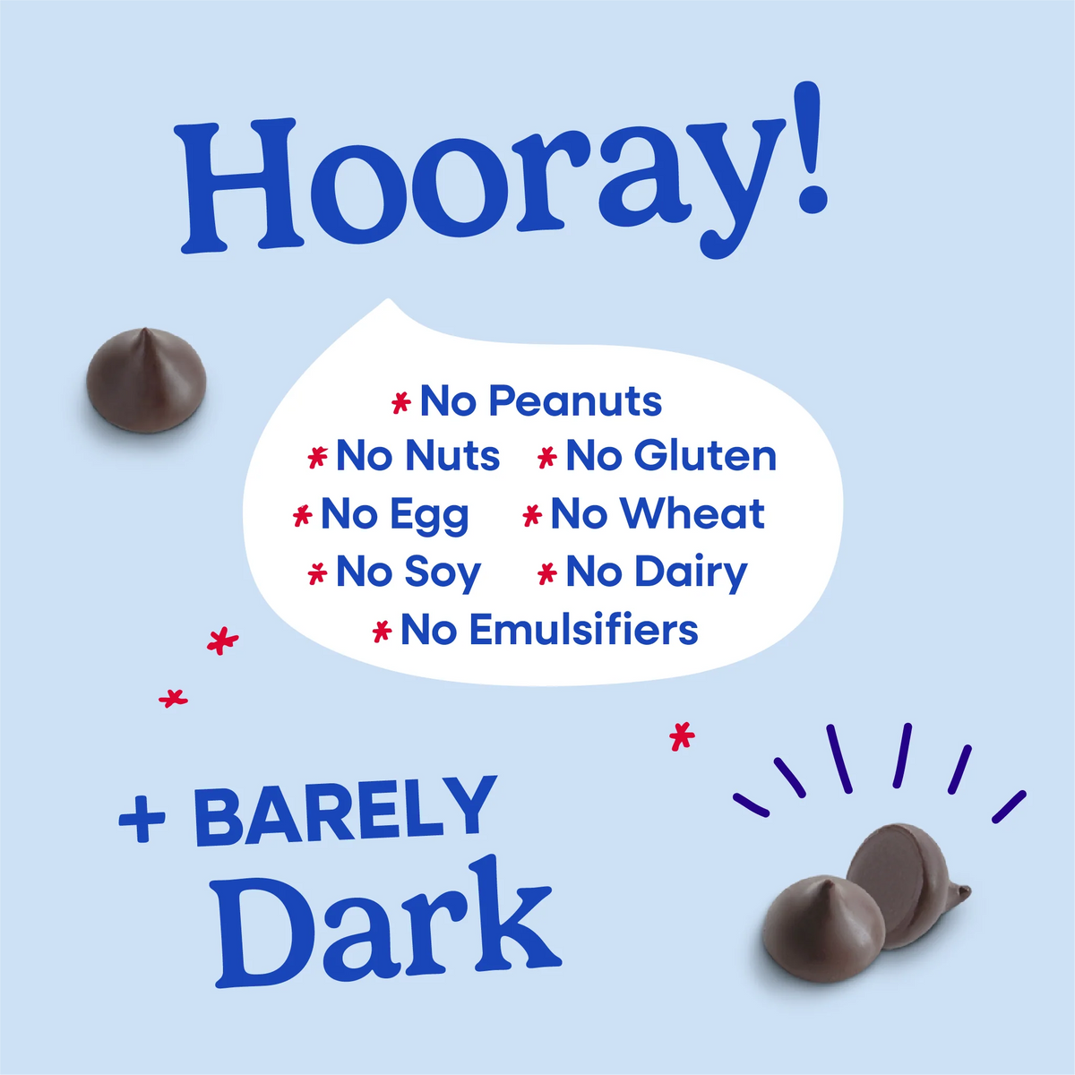 Shavelo - Bulk Baking Chips (10 lbs) - 55% Cacao Organic Vegan Semi-Sweet Dark Chocolate Chips (1000 ct)