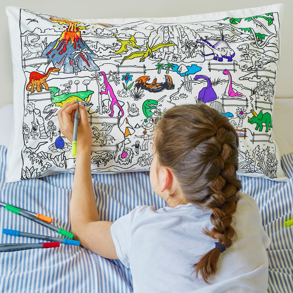 Kibakids - dinosaur pillowcase