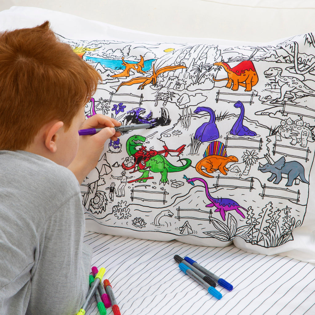 Kibakids - dinosaur pillowcase
