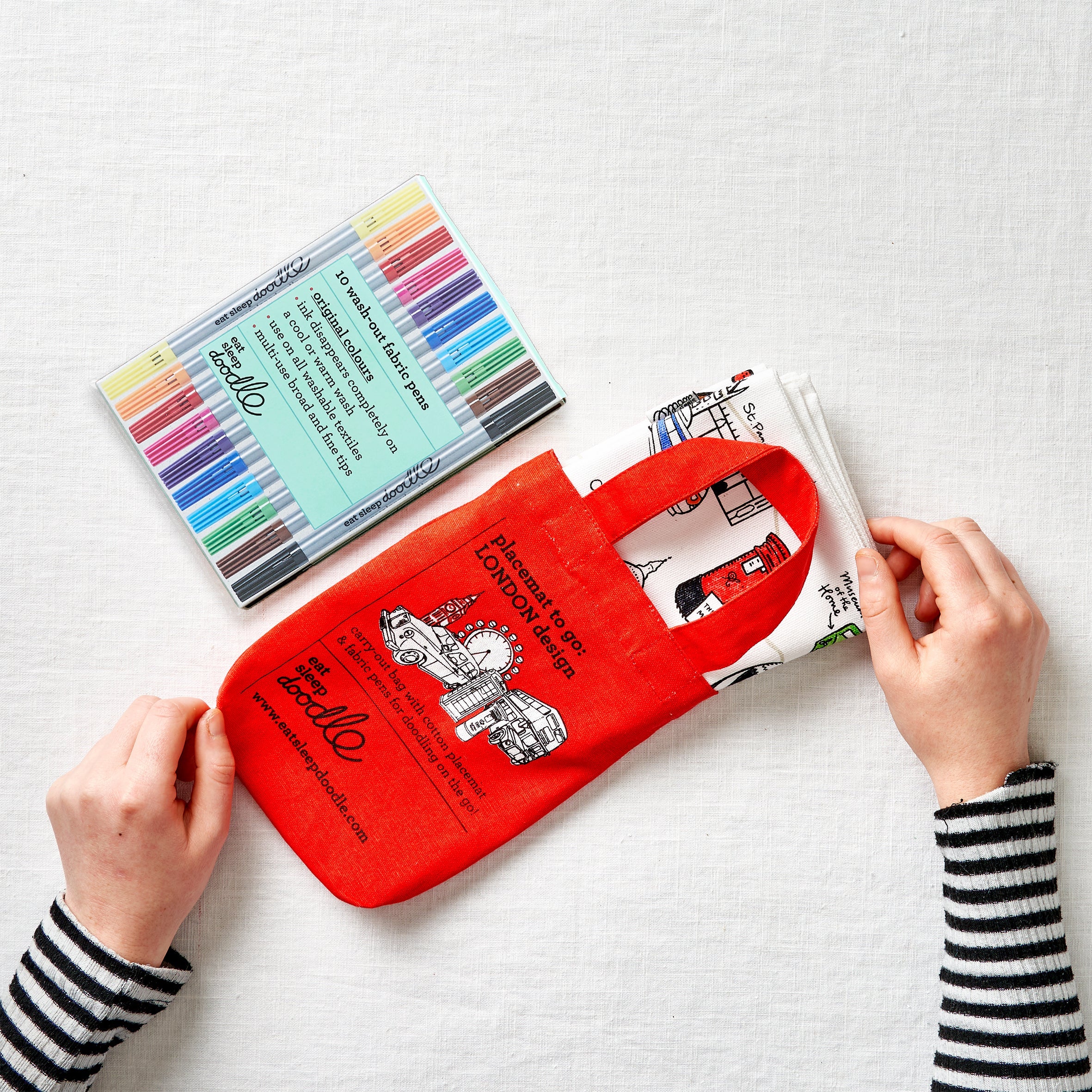 Kibakids - London placemat to go - party pack of 10