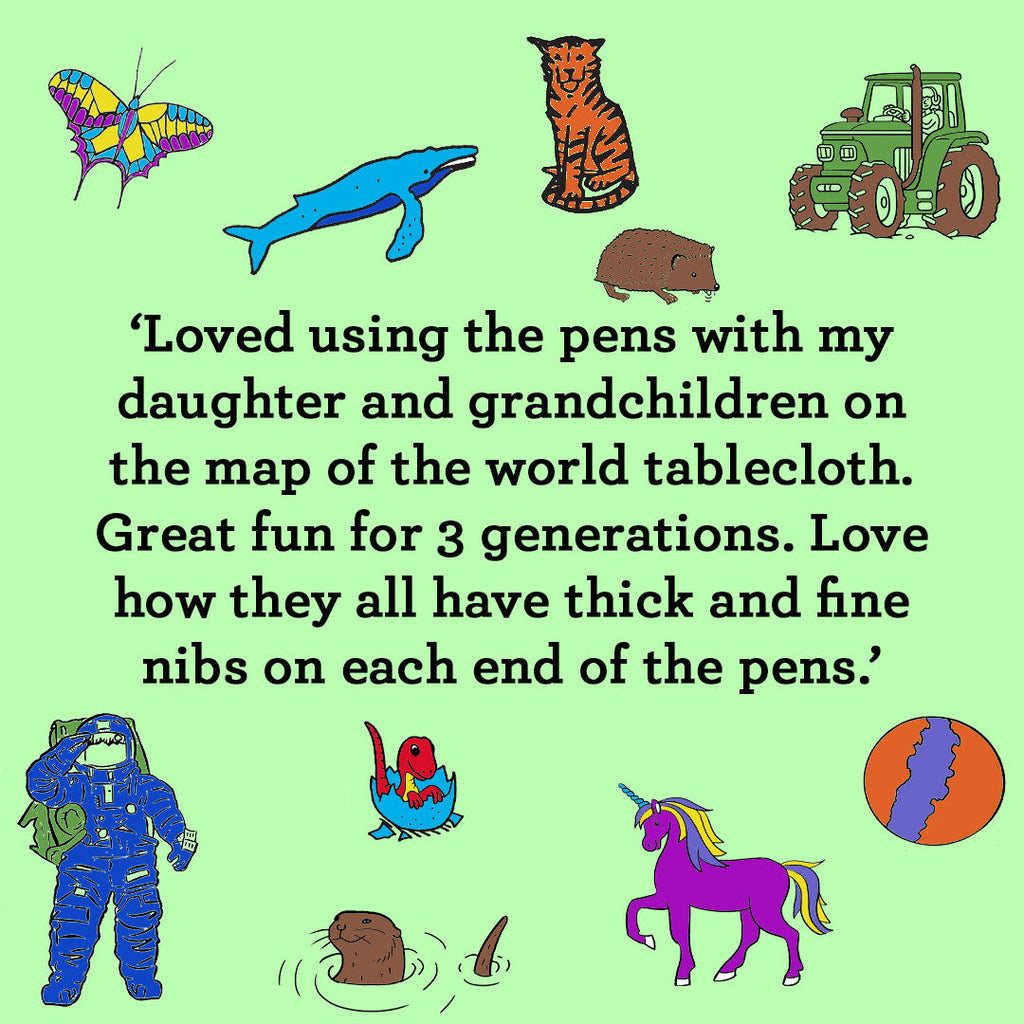 Kibakids - artist set of 20 wash-out pens
