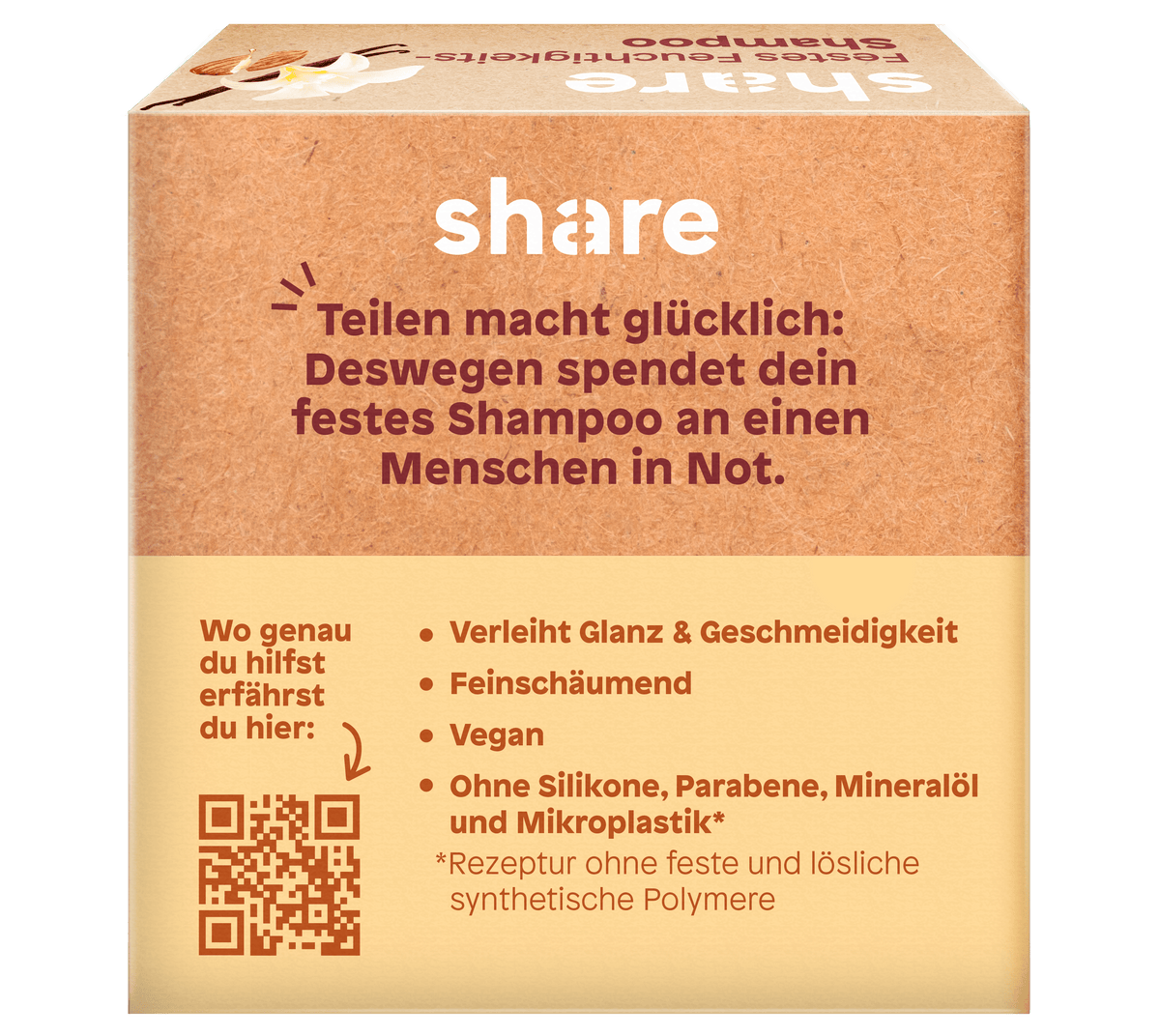 Shavelo - Festes Shampoo Vanille & Mandelöl