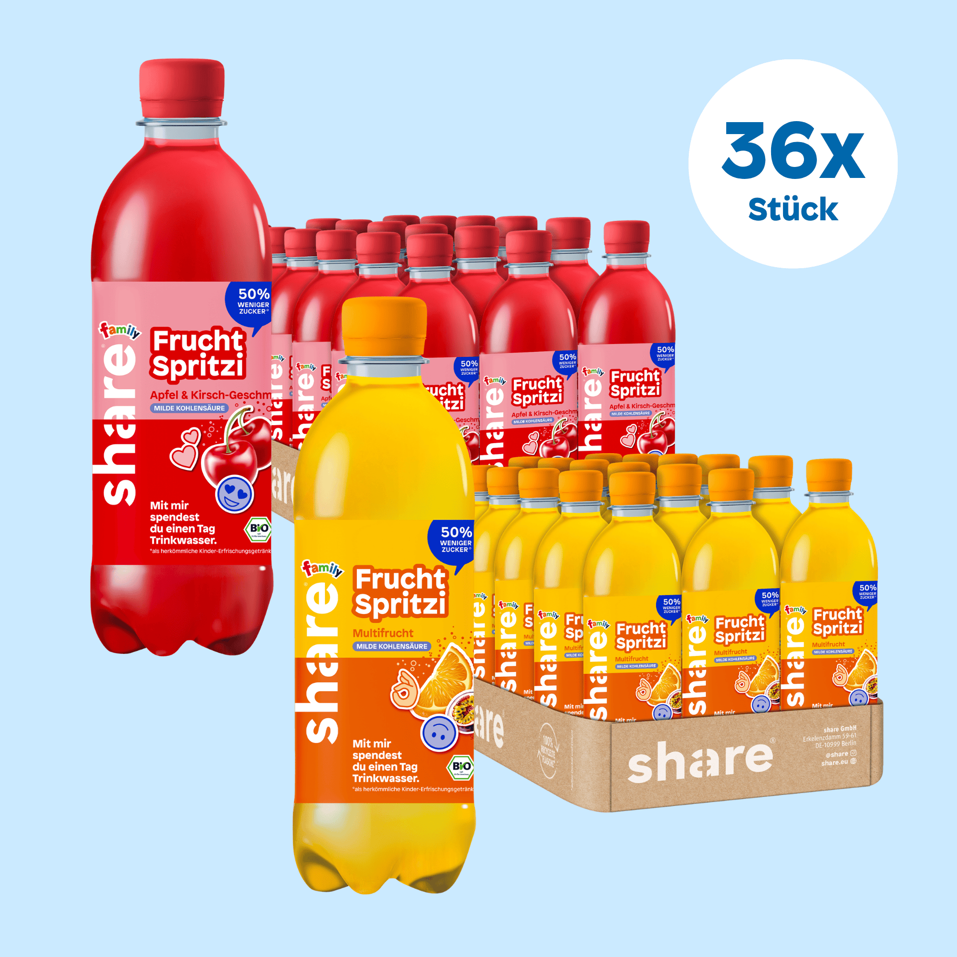 Pack familial Spritzi aux fruits bio
