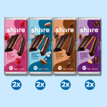 Assortiment de dégustation de chocolats végétaliens