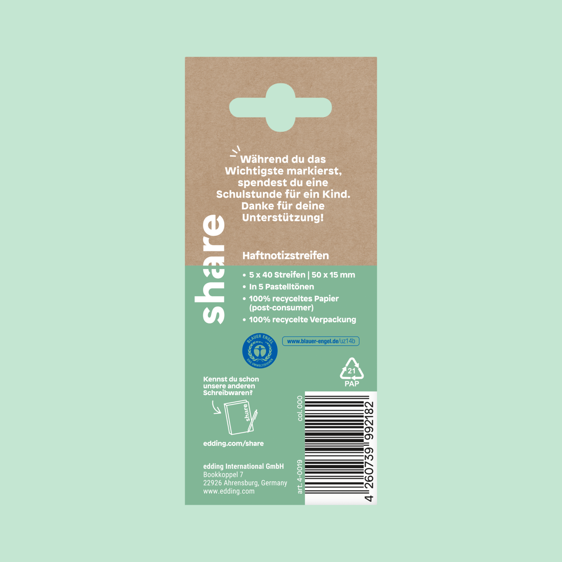 Blocs-notes repositionnables, lot de 5 (5x40 feuilles)
