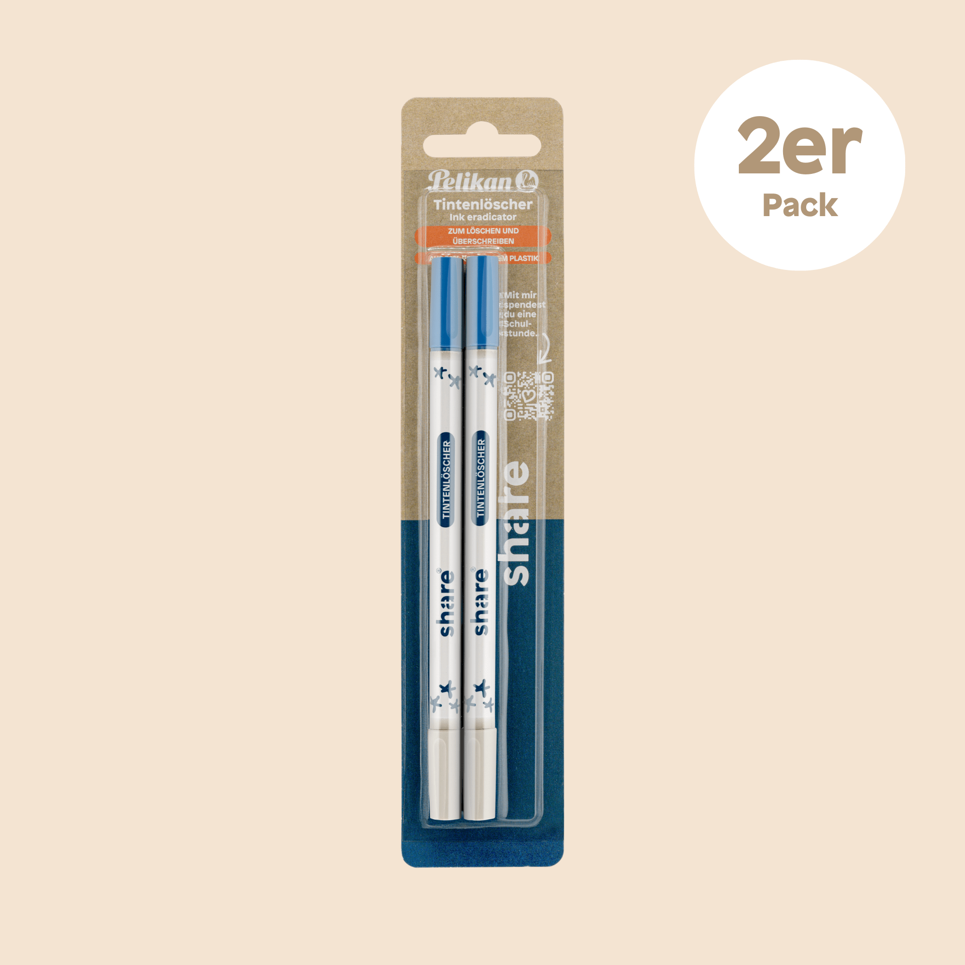 Effaceur d'encre - Lot de 2